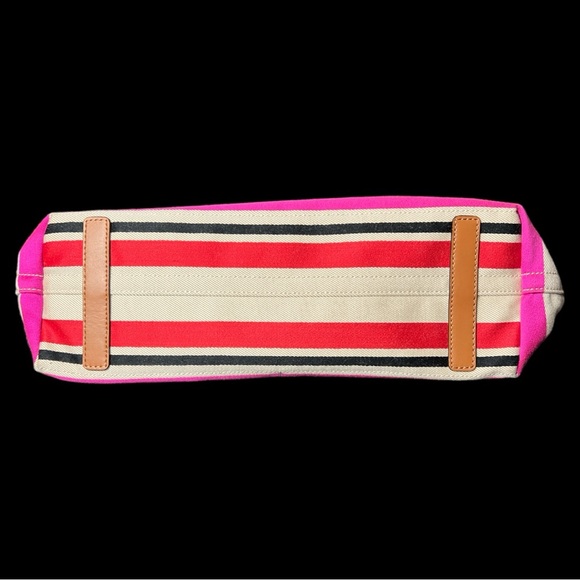 Kate Spade Oak Island Canvas Tote With Leather A66 - Picture 5 of 10